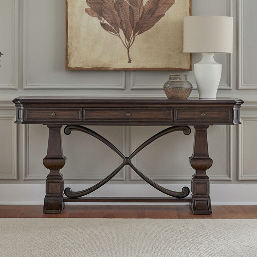 Provence Park - Sofa Table - Chateau Brown – Sofa Tables by Liberty Furniture at Furniture Wholesale Plus , Nashville furniture store