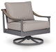 Ocean Beach - Swivel Lounge With Cushion - Gray – Swivel Chairs by Signature Design by Ashley® at Furniture Wholesale Plus , Nashville furniture store