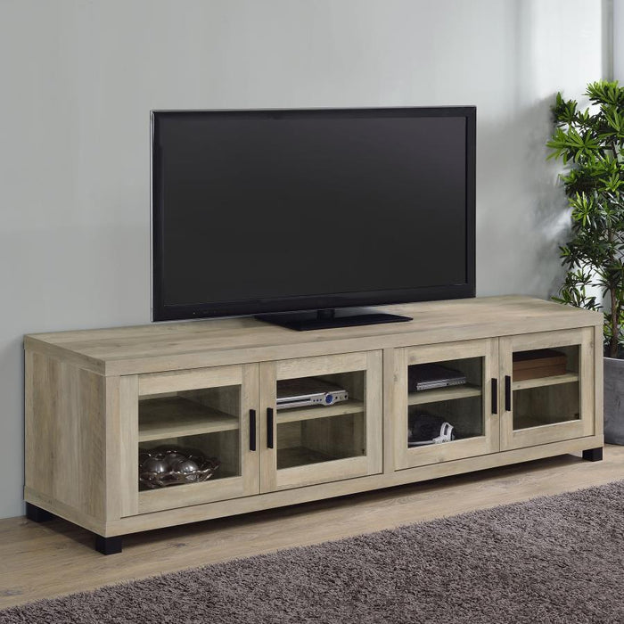 Sachin - 4-Door Engineered Wood TV Stand - Premium TV Stands from CoasterEssence - Just $469! Shop now at Furniture Wholesale Plus  We are the best furniture store in Nashville, Hendersonville, Goodlettsville, Madison, Antioch, Mount Juliet, Lebanon, Gallatin, Springfield, Murfreesboro, Franklin, Brentwood