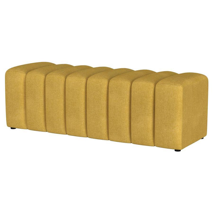 Summer - Fabric Upholstered Tufted Accent Bench - Premium Upholstered Benches from Coaster Fine Furniture - Just $309! Shop now at Furniture Wholesale Plus  We are the best furniture store in Nashville, Hendersonville, Goodlettsville, Madison, Antioch, Mount Juliet, Lebanon, Gallatin, Springfield, Murfreesboro, Franklin, Brentwood