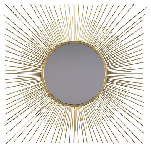 Elspeth - Gold Finish - Accent Mirror - Premium Accent Mirrors from Signature Design by Ashley® - Just $168! Shop now at Furniture Wholesale Plus  We are the best furniture store in Nashville, Hendersonville, Goodlettsville, Madison, Antioch, Mount Juliet, Lebanon, Gallatin, Springfield, Murfreesboro, Franklin, Brentwood