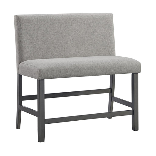 Seneca - Counter Bench With Upholstered Back And Fabric - Brown – Counter Benches by Elements International at Furniture Wholesale Plus , Nashville furniture store