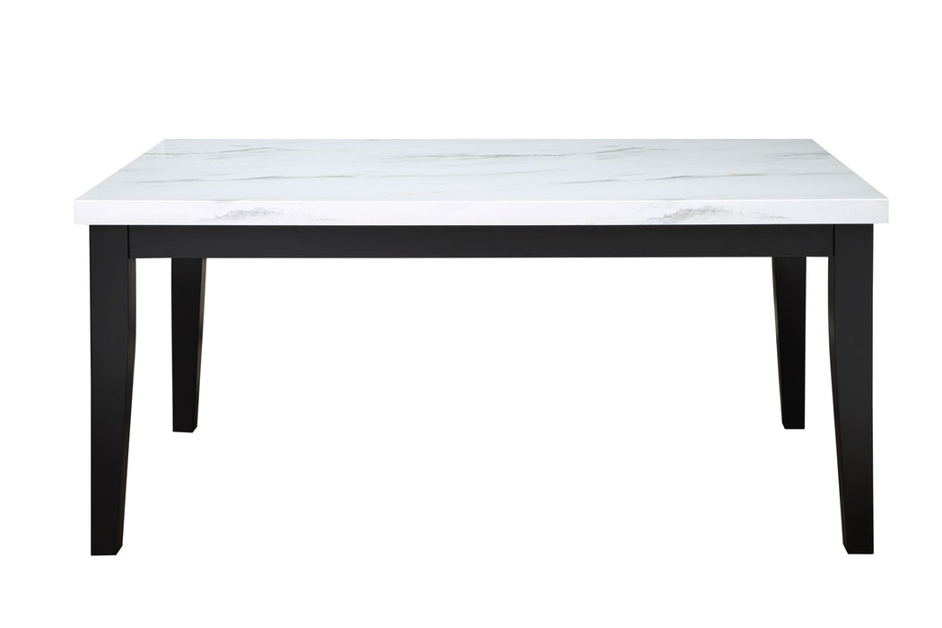 Sterling - Faux Marble Top Dining Table - White – Dining Tables by Steve Silver Furniture at Furniture Wholesale Plus , Nashville furniture store