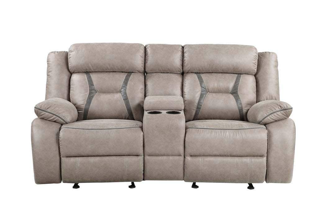 Tyson - Reclining Glider Console - Pearl Silver – Reclining Loveseats by Steve Silver Furniture at Furniture Wholesale Plus , Nashville furniture store