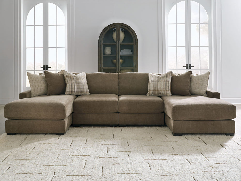 Camellia-Court - Sectional – Stationary Sectionals by Benchcraft® at Furniture Wholesale Plus , Nashville furniture store