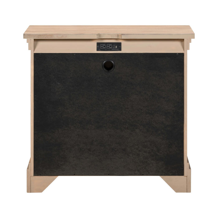 Haven Hills - Bedside Chest With Charging Station - Camel Beige – Bedside Chests by Liberty Furniture at Furniture Wholesale Plus , Nashville furniture store