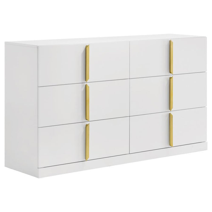 Ines - 6-Drawer Bedroom Dresser Cabinet – Dressers by Coaster Fine Furniture at Furniture Wholesale Plus , Nashville furniture store