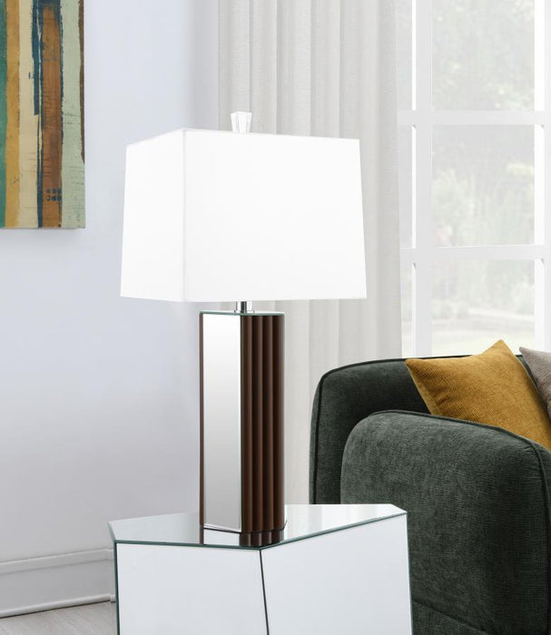 Elena - Square Tapered Mirrored Lamp – Table Lamps by Coaster Fine Furniture at Furniture Wholesale Plus , Nashville furniture store
