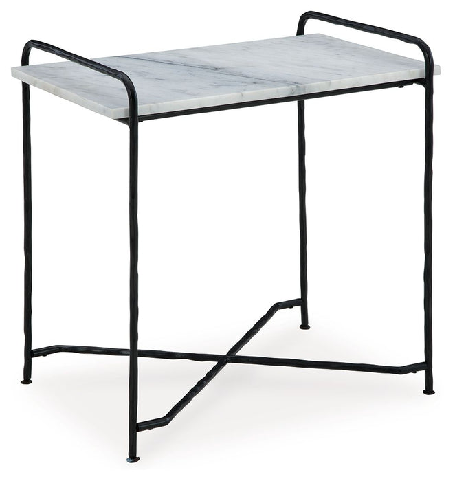 Ashber - Accent Table - White / Black – Accent Tables by Signature Design by Ashley® at Furniture Wholesale Plus , Nashville furniture store