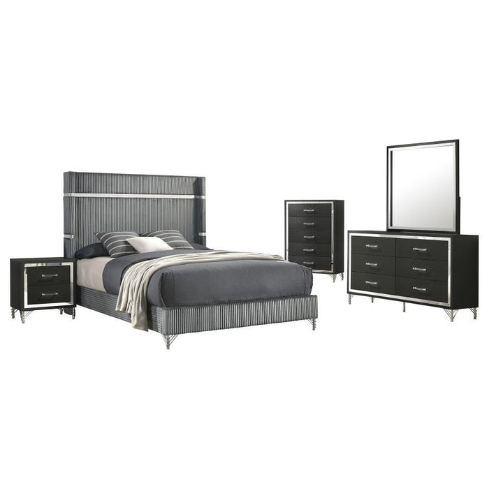 Lucia - Bedroom Set With Upholstered Wingback Panel Bed - Premium 4 Piece Bedroom Sets from Coaster Fine Furniture - Just $1139! Shop now at Furniture Wholesale Plus  We are the best furniture store in Nashville, Hendersonville, Goodlettsville, Madison, Antioch, Mount Juliet, Lebanon, Gallatin, Springfield, Murfreesboro, Franklin, Brentwood