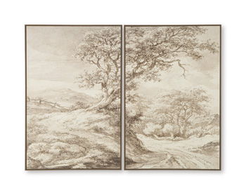 Stormish - Wall Art Set (Set of 2) - Beige / Brown – Canvas Art Sets by Signature Design by Ashley® at Furniture Wholesale Plus , Nashville furniture store