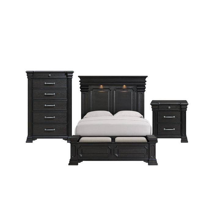 Kings Court - Storage Bedroom Set – 3 Piece Bedroom Sets by Elements International at Furniture Wholesale Plus , Nashville furniture store