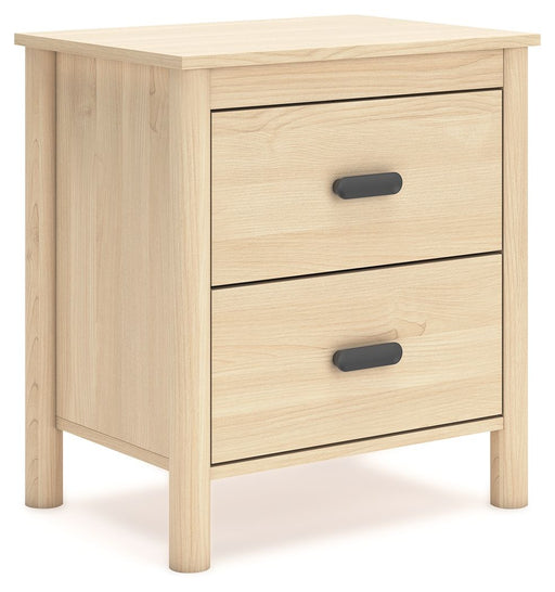 Cabinella - Two Drawer Night Stand - Tan – Accent Nightstands by Signature Design by Ashley® at Furniture Wholesale Plus , Nashville furniture store