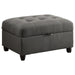 Stonenesse - Rectangular Upholstered Storage Ottoman - Gray – Storage Ottomans by CoasterEveryday at Furniture Wholesale Plus , Nashville furniture store