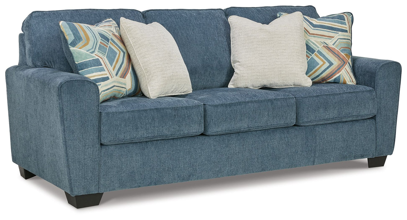 Cashton - Queen Sofa Sleeper - Blue – Sleeper Sofas by Signature Design by Ashley® at Furniture Wholesale Plus , Nashville furniture store