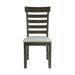 Colorado - Dining Height Side Chair (Set of 2) - Charcoal – Chair Sets by Elements International at Furniture Wholesale Plus , Nashville furniture store