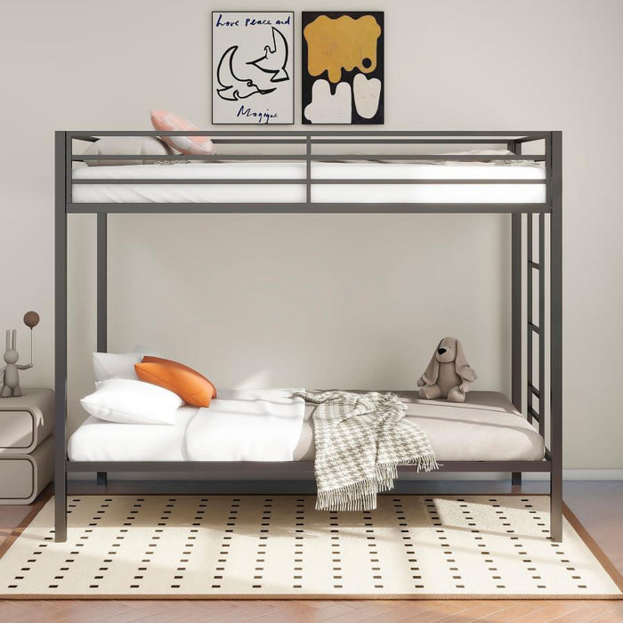 Alevera - Metal Bunk Bed With Ladder – Bunk Beds by Coaster Fine Furniture at Furniture Wholesale Plus , Nashville furniture store