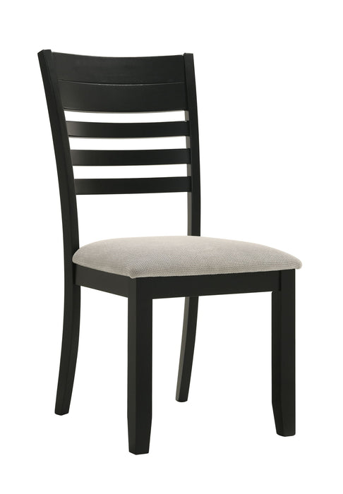 Folio - Side Chair (Set of 2) - Black / Gray – Chair Sets by Crown Mark at Furniture Wholesale Plus , Nashville furniture store