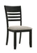 Folio - Side Chair (Set of 2) - Black / Gray – Chair Sets by Crown Mark at Furniture Wholesale Plus , Nashville furniture store