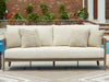 Serene Bay - Dark Brown / White - Sofa With Cushion - Premium Sofas from Signature Design by Ashley® - Just $1848! Shop now at Furniture Wholesale Plus  We are the best furniture store in Nashville, Hendersonville, Goodlettsville, Madison, Antioch, Mount Juliet, Lebanon, Gallatin, Springfield, Murfreesboro, Franklin, Brentwood