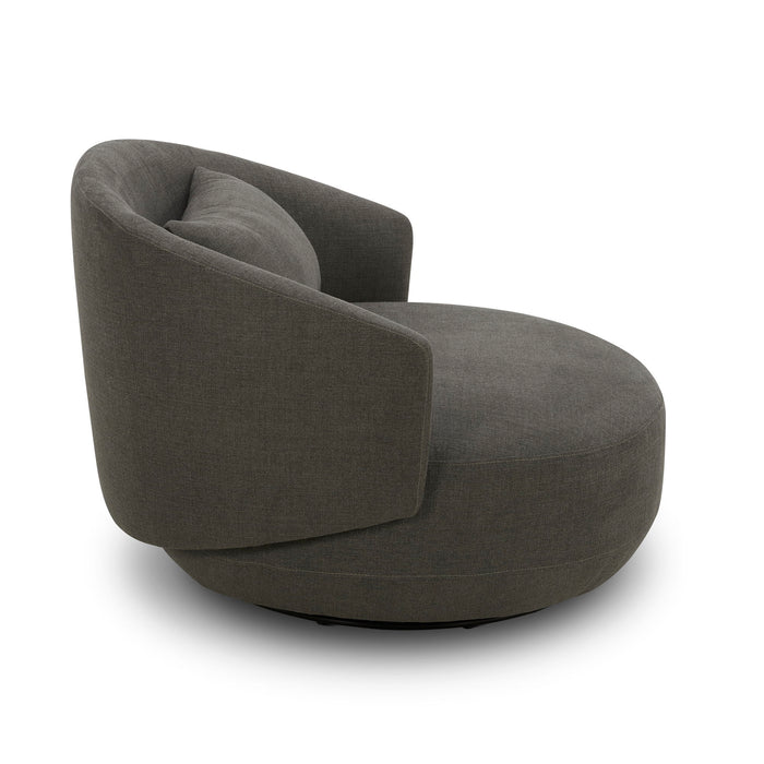 Haley - Upholstered Swivel Cuddler Chair – Swivel Chairs by Liberty Furniture at Furniture Wholesale Plus , Nashville furniture store