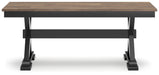 Wildenauer - Large Dining Room Bench - Brown / Black – Dining Benches by Signature Design by Ashley® at Furniture Wholesale Plus , Nashville furniture store