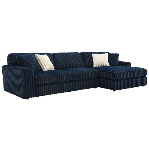 Breton - Sectional Sofa With 4 Pillows - Blue Corduroy - Premium Stationary Sectionals from ACME - Just $3009! Shop now at Furniture Wholesale Plus  We are the best furniture store in Nashville, Hendersonville, Goodlettsville, Madison, Antioch, Mount Juliet, Lebanon, Gallatin, Springfield, Murfreesboro, Franklin, Brentwood