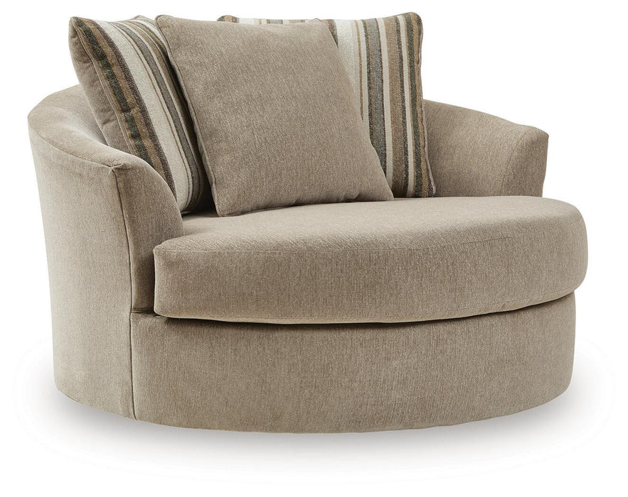 Linenhause - Oversized Swivel Accent Chair - Dune – Swivel Chairs by Benchcraft® at Furniture Wholesale Plus , Nashville furniture store