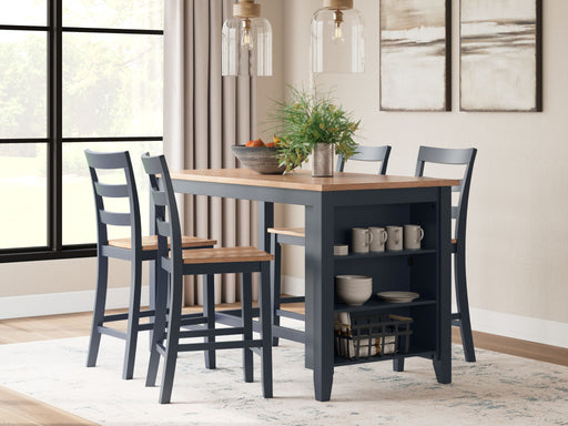 Gesthaven - Rectangular Dining Room Counter Set – 5 Piece Dining Room Sets by Signature Design by Ashley® at Furniture Wholesale Plus , Nashville furniture store
