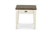 Cayla - End Table - Dark Oak / White – End Tables by Steve Silver Furniture at Furniture Wholesale Plus , Nashville furniture store