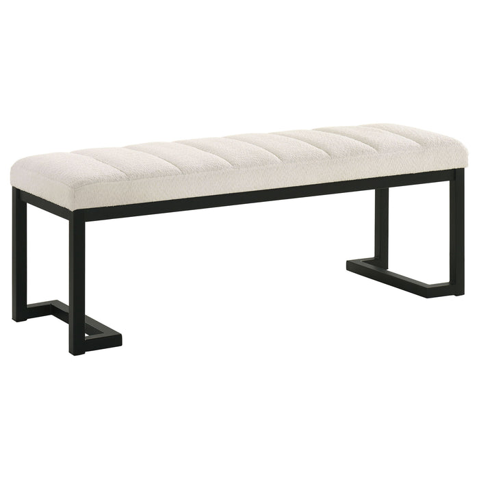 Mesa - Boucle Upholstered Tufted Accent Bench - Premium Upholstered Benches from Coaster Fine Furniture - Just $189! Shop now at Furniture Wholesale Plus  We are the best furniture store in Nashville, Hendersonville, Goodlettsville, Madison, Antioch, Mount Juliet, Lebanon, Gallatin, Springfield, Murfreesboro, Franklin, Brentwood