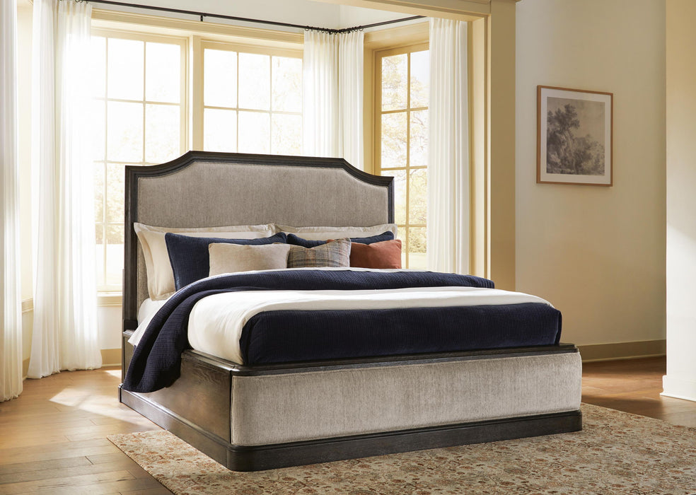 Wickenger - King Upholstered Panel Bed - Dark Brown – Upholstered Beds by Signature Design by Ashley® at Furniture Wholesale Plus , Nashville furniture store