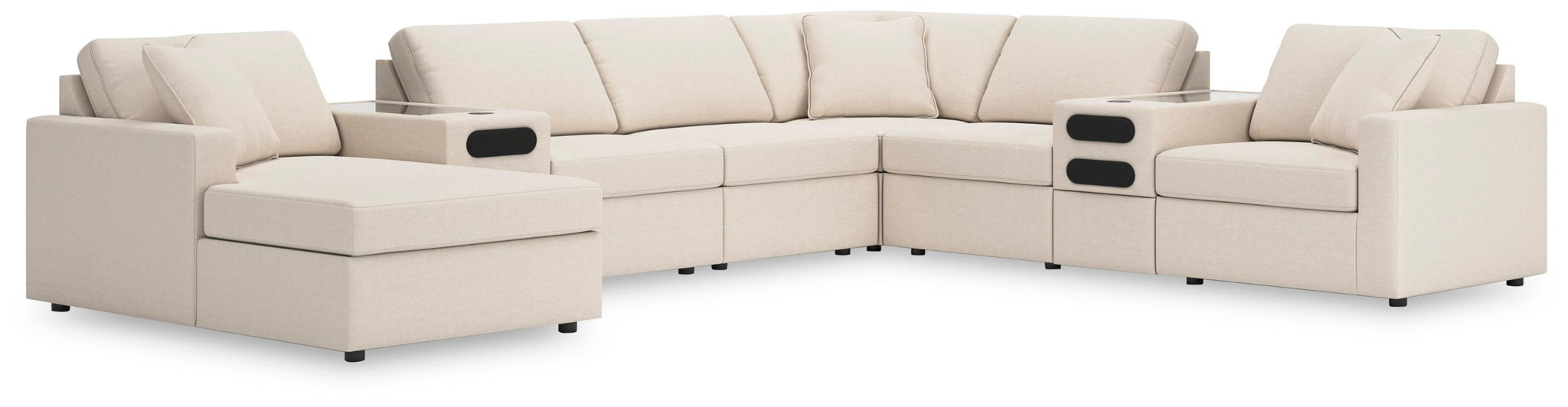 Modmax - Sectional - Oyster – Stationary Sectionals by Signature Design by Ashley® at Furniture Wholesale Plus , Nashville furniture store