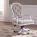 Magnolia Manor - Jr Executive Desk Chair - Antique White – Swivel Chairs by Liberty Furniture at Furniture Wholesale Plus , Nashville furniture store