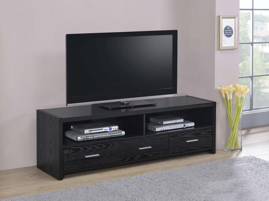 Alton - 3-drawer Black Oak TV Console – TV Stands by CoasterEssence at Furniture Wholesale Plus , Nashville furniture store