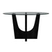 Oregon - Round Table With Glass Top – Counter Tables by Elements International at Furniture Wholesale Plus , Nashville furniture store