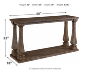 Johnelle - Sofa Table - Gray – Sofa Tables by Signature Design by Ashley® at Furniture Wholesale Plus , Nashville furniture store