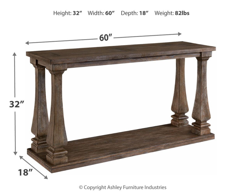 Johnelle - Sofa Table - Gray – Sofa Tables by Signature Design by Ashley® at Furniture Wholesale Plus , Nashville furniture store