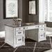 Allyson Park - Desk - Wirebrushed White / Charcoal – Writing Desks by Liberty Furniture at Furniture Wholesale Plus , Nashville furniture store