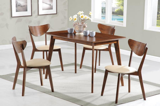 Kersey - 5 Piece Rectangular Dining Table Set - Chestnut - Premium 5 Piece Dining Room Sets from CoasterEssence - Just $579! Shop now at Furniture Wholesale Plus  We are the best furniture store in Nashville, Hendersonville, Goodlettsville, Madison, Antioch, Mount Juliet, Lebanon, Gallatin, Springfield, Murfreesboro, Franklin, Brentwood