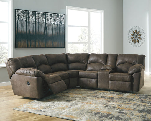 Tambo - Reclining Sectional – Reclining Sectionals by Signature Design by Ashley® at Furniture Wholesale Plus , Nashville furniture store