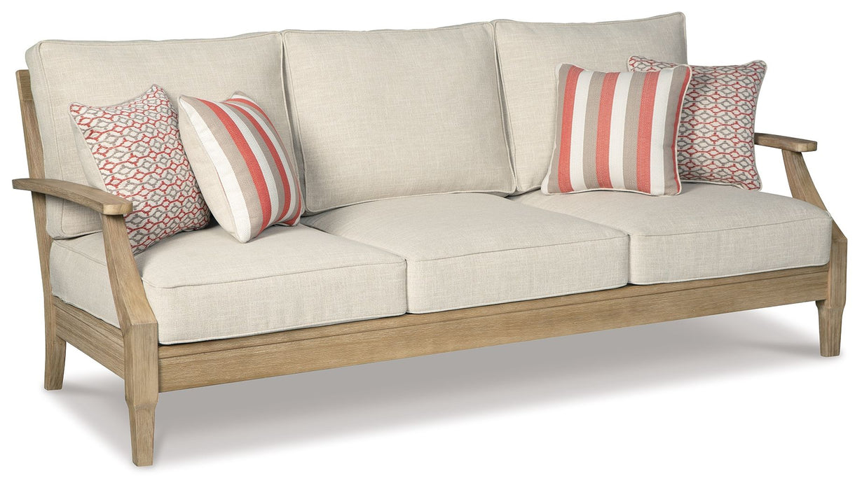 Clare View - Beige - Sofa with Cushion - Premium Sofas from Signature Design by Ashley® - Just $1138! Shop now at Furniture Wholesale Plus  We are the best furniture store in Nashville, Hendersonville, Goodlettsville, Madison, Antioch, Mount Juliet, Lebanon, Gallatin, Springfield, Murfreesboro, Franklin, Brentwood