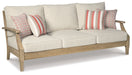 Clare View - Beige - Sofa with Cushion - Premium Sofas from Signature Design by Ashley® - Just $1138! Shop now at Furniture Wholesale Plus  We are the best furniture store in Nashville, Hendersonville, Goodlettsville, Madison, Antioch, Mount Juliet, Lebanon, Gallatin, Springfield, Murfreesboro, Franklin, Brentwood
