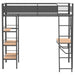 Campus - 3-Shelf Metal Twin Workstation Loft Bed – Loft Beds by Coaster Fine Furniture at Furniture Wholesale Plus , Nashville furniture store