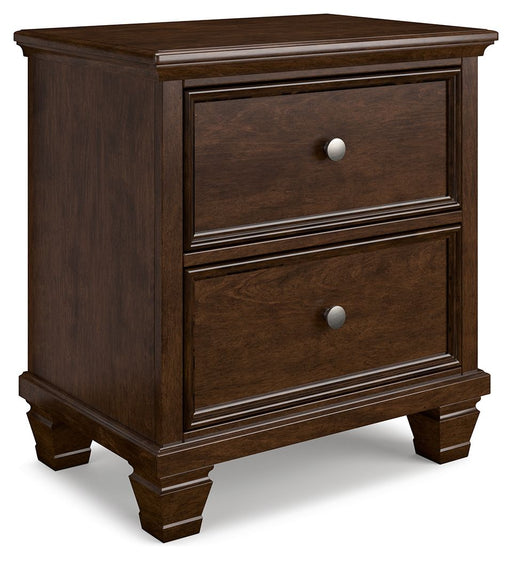 Danabrin - Brown - Two Drawer Nightstand - Premium Accent Nightstands from Signature Design by Ashley® - Just $258! Shop now at Furniture Wholesale Plus  We are the best furniture store in Nashville, Hendersonville, Goodlettsville, Madison, Antioch, Mount Juliet, Lebanon, Gallatin, Springfield, Murfreesboro, Franklin, Brentwood
