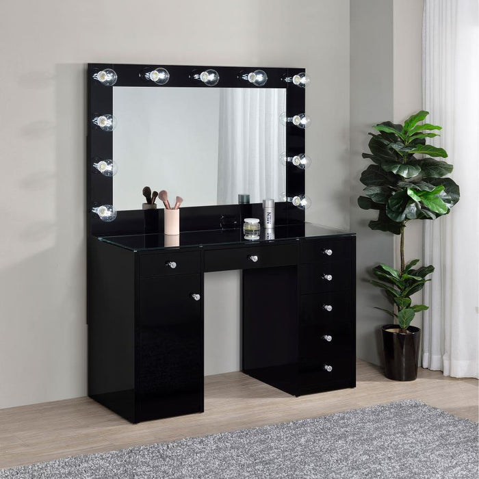 Acena - 7-Drawer Vanity Set With Lighting - Premium Vanity Sets from CoasterEssence - Just $759! Shop now at Furniture Wholesale Plus  We are the best furniture store in Nashville, Hendersonville, Goodlettsville, Madison, Antioch, Mount Juliet, Lebanon, Gallatin, Springfield, Murfreesboro, Franklin, Brentwood