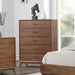 Century Modern - 5 Drawer Chest - Walnut – Accent Chests by Liberty Furniture at Furniture Wholesale Plus , Nashville furniture store
