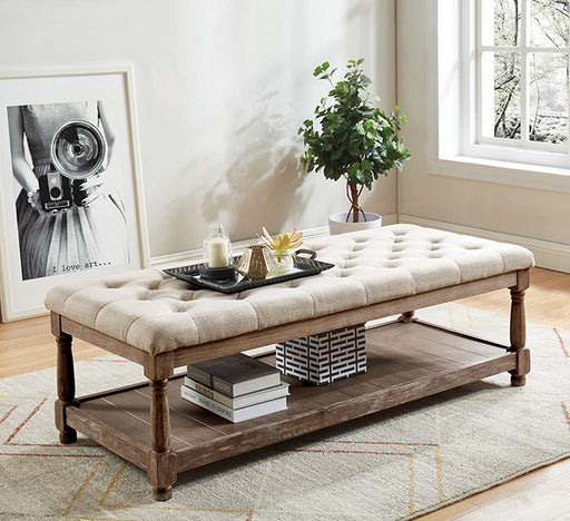 Tanya Beige Bench - Premium Bench from FOA East - Just $329.55! Shop now at Furniture Wholesale Plus  We are the best furniture store in Nashville, Hendersonville, Goodlettsville, Madison, Antioch, Mount Juliet, Lebanon, Gallatin, Springfield, Murfreesboro, Franklin, Brentwood