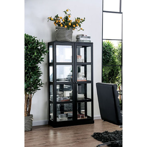 Vilas Black Curio Cabinet - Premium Curio from FOA East - Just $544.05! Shop now at Furniture Wholesale Plus  We are the best furniture store in Nashville, Hendersonville, Goodlettsville, Madison, Antioch, Mount Juliet, Lebanon, Gallatin, Springfield, Murfreesboro, Franklin, Brentwood