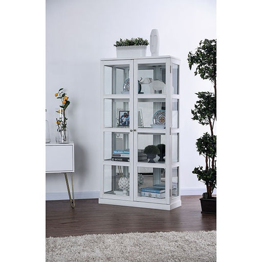 Vilas White Curio Cabinet - Premium Curio from FOA East - Just $544.05! Shop now at Furniture Wholesale Plus  We are the best furniture store in Nashville, Hendersonville, Goodlettsville, Madison, Antioch, Mount Juliet, Lebanon, Gallatin, Springfield, Murfreesboro, Franklin, Brentwood